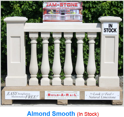 Almond Precast Stone Railing