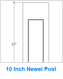10 Inch Newel Post