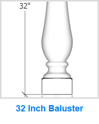 32 Inch Baluster