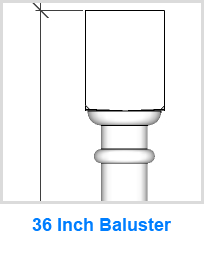 36 Inch Baluster
